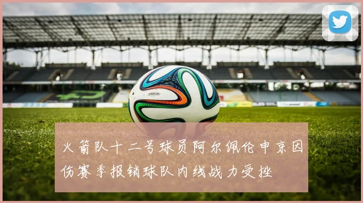 火箭队十二号球员阿尔佩伦申京因伤赛季报销球队内线战力受挫