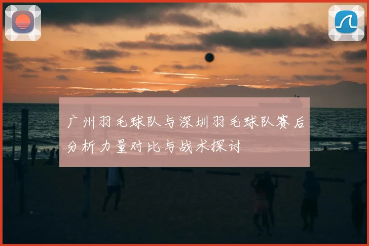 广州羽毛球队与深圳羽毛球队赛后分析力量对比与战术探讨